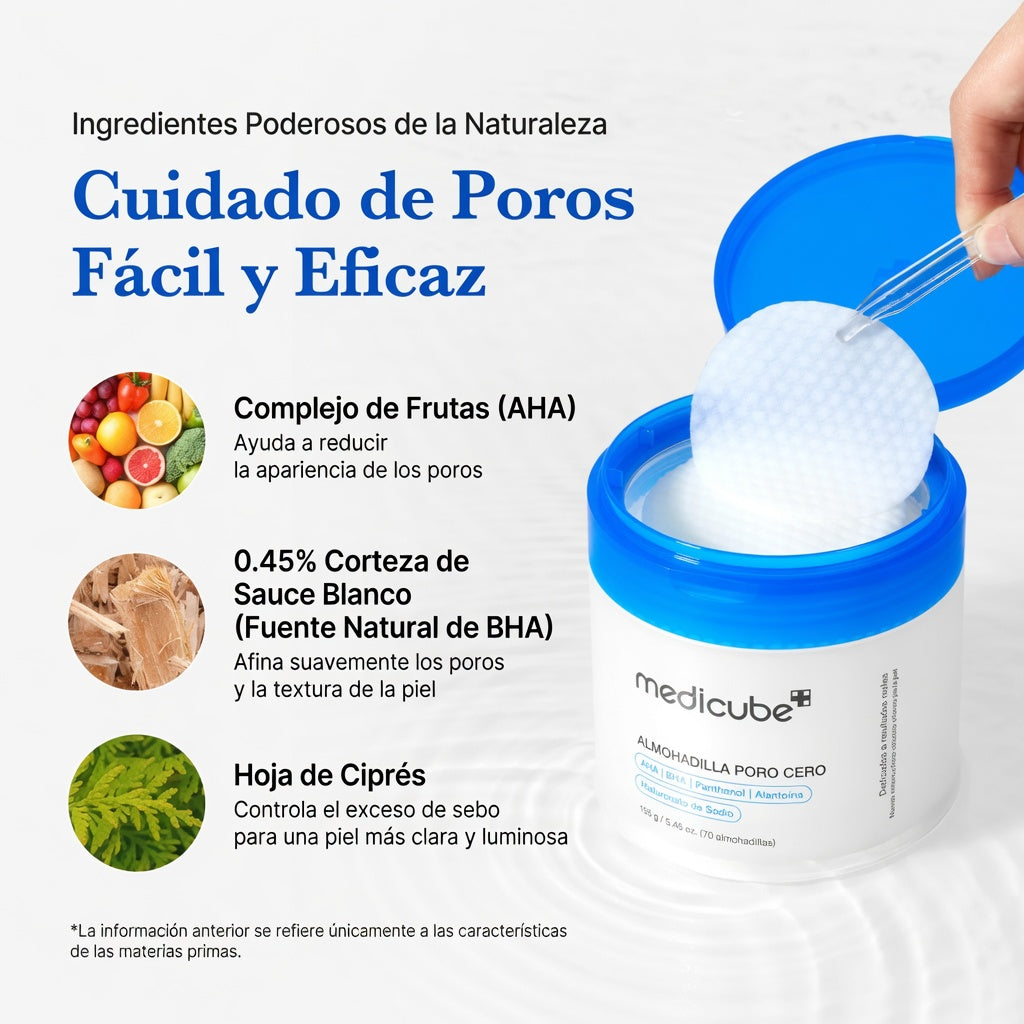 Almohadillas Poro Cero (70 uds.)